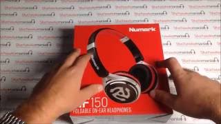 Unboxing  słuchawki nauszne dla DJ Numark HF150 [upl. by Lucila]