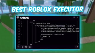 Roblox Solara Executor NO EMULATOR Working May 2024 [upl. by Doerrer]