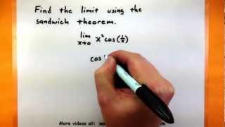 Calculus  Use the sandwich theorem to find the limit [upl. by Riddle295]