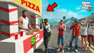 GTA 5  Franklin Opens A Pizza Restaurant In GTA 5 [upl. by Reaht291]