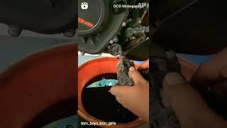 Duke 390 oil change end filter cleaning free sarvice ktm Duke 390 vs zx10r viral short [upl. by Abijah]