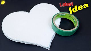 DIY Heart Shaped Wall Decor Showpiece using Paper  Handmade Craft [upl. by Ahtamat]