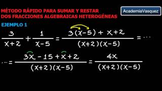 Suma y resta de fracciones heterogéneas  denominadores DIFERENTES [upl. by Nikolos]