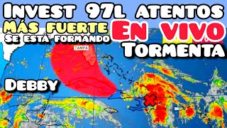 Tormenta Debby se está formando del Caribe al Golfo por el Invest97l con lluvias fuertes [upl. by Leifeste150]