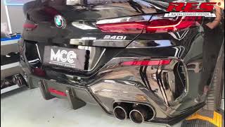 Bmw 840i B58 exhuast wRES Racing exhaust sound exhaust automobile bmw racing 840i [upl. by Rann315]