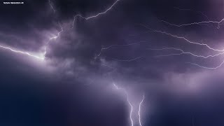 Heavy Thunderstorm Sounds  Relaxing Rain Thunder amp Lightning Ambience for Sleep  HD Nature Video [upl. by Philine]