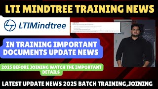 LTI Mindtree training process documents Lti Mindtree onboarding update news [upl. by Nath]