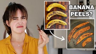 I Made Vegan Bacon From Banana Peels [upl. by Hachman]