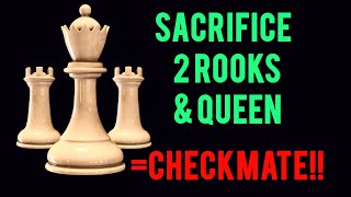 CHESS SACRIFICE OF THE CENTURY‼️💎 [upl. by Bink]