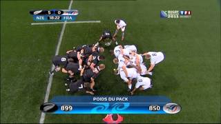 final All blacks vs France rugby world cup new zealand 2011 first halftime [upl. by Swanhilda]