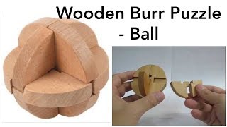 Burr Puzzle 3D Wooden Ball [upl. by Vina926]