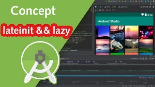 Android tutorial  Concept  lateinit and lazy [upl. by Atnoek543]