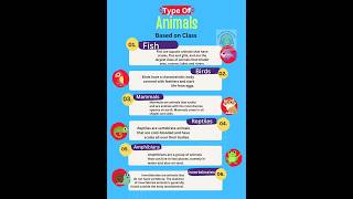 Types of animals based on class Classification of animals classification biology [upl. by Dearborn860]