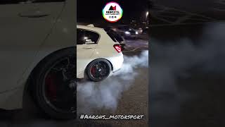 BMW M140i Stage 2 450BHP Burnout Aaronsmotorsport [upl. by Hibbitts826]