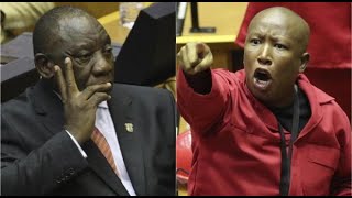 CIC Julius Malema Insults President Cyril Ramaphosa By His Cop Father [upl. by Yartnod]