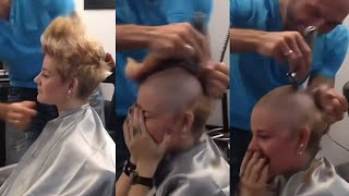 Full Clean Fresh Head Shave Crying and Forced Girl Head Shave 2024  The Most Beautiful Girl [upl. by Mal]