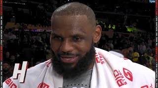 LeBron James Talks 50Point Performance vs Wizards Postgame Interview [upl. by Schiro]