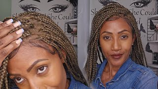 HD Full Lace Knotless Braided Wig  Lexqui 36quot Braided Wig [upl. by Halima]