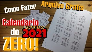 Como Fazer Calendário do ZERO [upl. by Criswell244]