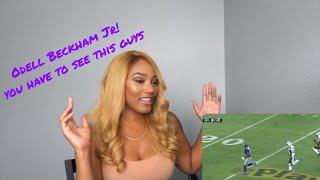 Clueless New football fan reacts to Odell Beckham Jr highlights [upl. by Holly]