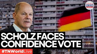 LIVE  Olaf Scholz Faces Vote of Confidence Germany Poised for Early Elections  Times Now World [upl. by Ezeerb]