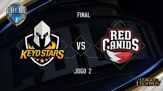 Keyd Stars x Red Canids Jogo 2  Final  Primeira Etapa CBLoL 2017 [upl. by Aderf844]