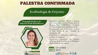 Palestra 2 Ecofisiologia do Feijoeiro [upl. by Adnirak499]