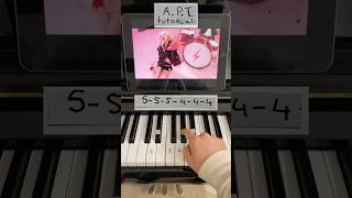 APT  ROSÉ amp Bruno Mars piano tutorial easy piano pianotutorial shorts atp rosé brunomars [upl. by Namrac696]