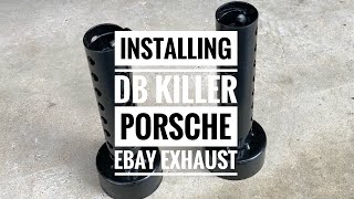 Installing Db Killer Muffler Inserts on Porsche Boxster EBay Exhaust to reduce the Drone [upl. by Placeeda]