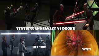 VENTRESS AND SAVAGE VS COUNT DOOKU  Star Wars The Clone Wars Season 3 Episode 14 Discussion [upl. by Enneibaf802]