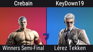 Lérez Tekken Winners Semis  Crebain Vs KeyDown19 [upl. by Sidwel199]