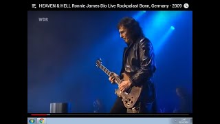 HEAVEN amp HELL Ronnie James Dio Live Rockpalast Bonn Germany  2009 [upl. by Cohen965]