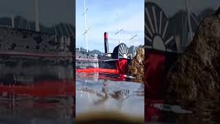 Cardboard ship sails past dangerous rocks model steamship in action cardboardship shipmodel [upl. by Mitchell558]