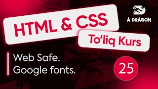 025 Web Safe Google fonts [upl. by Atteuqnas]