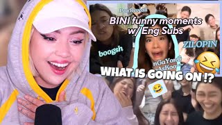 REACTION BINI Funny Moments BUT You Can Actually Understand Their Humor [upl. by Annaeiluj]