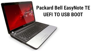 How to Change UEFI to USB Boot Packard Bell EasyNote TE [upl. by Yarised]