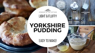 Easy YORKSHIRE PUDDING recipe [upl. by Lrem]