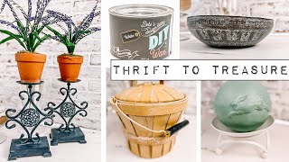 Thrift to Treasure  How to use DIY’s White Wax to bring out all the details  Outdated to Upcycled [upl. by Ahgiel]