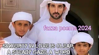 Fazza poems 2024Sincerity in love is clearA steady gaze a word [upl. by Saeger658]