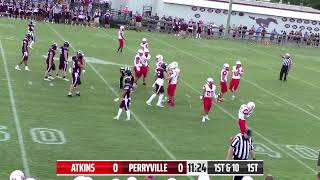 Atkins Red Devils VS Perryville Mustangs 83024 [upl. by Enomad]