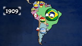 History of South America 19002021 Countryballs [upl. by Eelik]