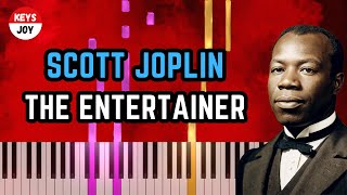 🎹 Scott Joplin  The Entertainer  Piano and Keyboard Tutorial [upl. by Mara]