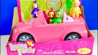 Toys Playing Compilation LOVING FAMILY Fisher Price Convertible Car Opening and TELETUBBIES Picnic [upl. by Mckee]