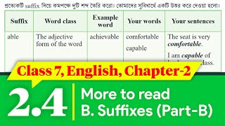 Class 7 English Chapter 2 Page 14  Class 7 English Chapter 24  Playing with the Words 24 [upl. by Maryann278]