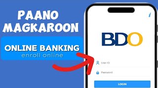 BDO online banking enrollment and card activation  Nettos [upl. by Patricio638]