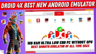 Droid4x New Android Emulator Best For Low End PC  Droid 4X Free Fire 1GB Ram PC Emulator 2023 [upl. by Lehmann]