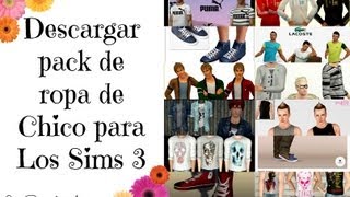 Descargar pack ropa de chico para Los Sims 3 [upl. by Nolly]