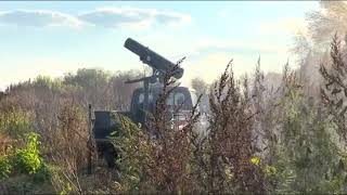 Ukrainians have installed a LAU131 70mm Hydra rockets on the pickup truck [upl. by Peony701]