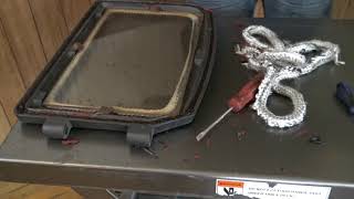 How to Replace Stove Door Rope Gasket [upl. by Orimisac]