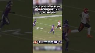 JAMARR CHASE GOES 67 YARDS FOR THE TOUCHDOWN [upl. by Franny]